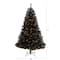 6ft. Pre-Lit Black Artificial Christmas Tree, Clear LED Lights